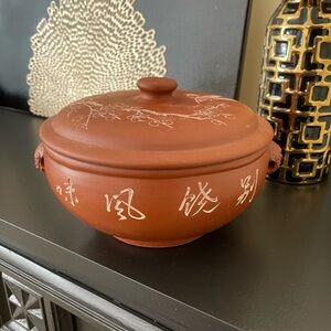 Elegant Brown Ceramic Joyce Chen Rice Steamer